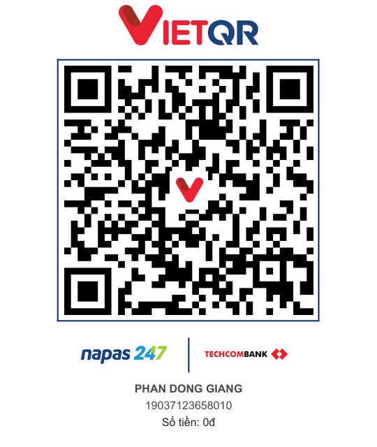 QR Code Chuyển khoản Phan Đông Giang