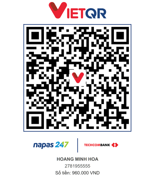Mã VietQR Techcombank HOANG MINH HOA