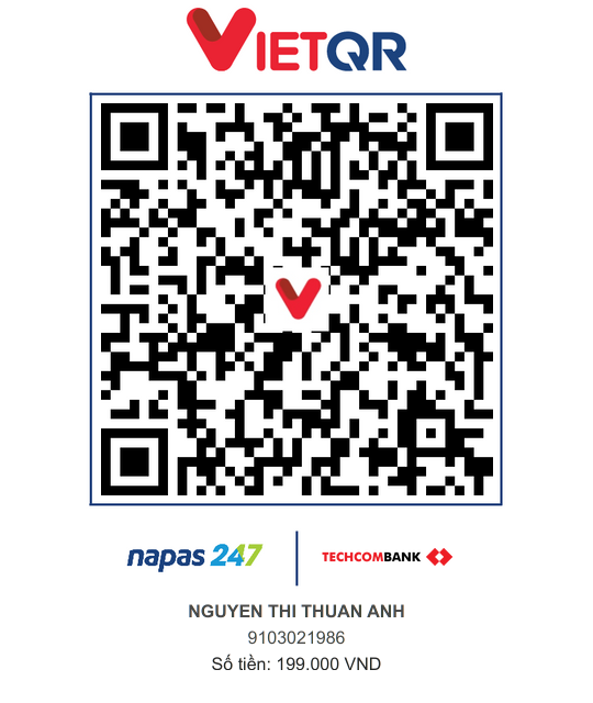 Mã QR chuyển khoản mua sách Đôi Giày Cạnh Giường 199000đ
