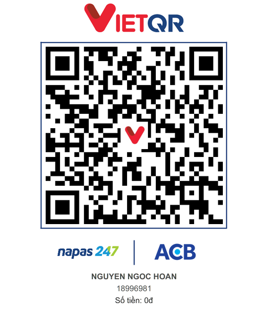 QR chuyển khoản cho Cáo Đêm