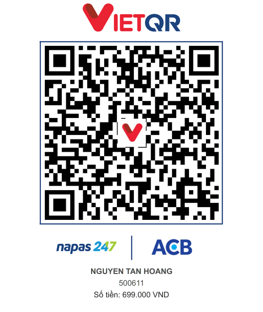 Mã QR thanh toán ACB 699.000đ