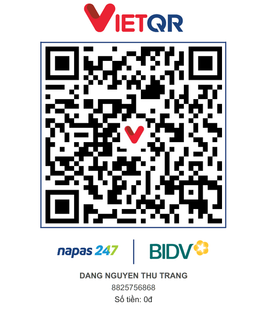 VietQR BIDV Dang Nguyen Thu Trang