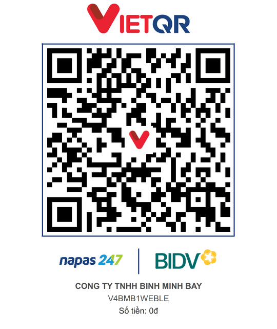 Mã VietQR chuyển khoản Bình Minh Bay