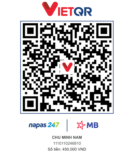 QR chuyển khoản Source Code Quản Lý Nhân Sự PHP & MySQL – Có Báo Cáo Full