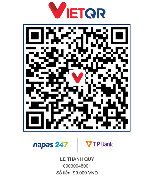 Mã QR chuyển khoản ủng hộ MapCar — 99.000 ₫