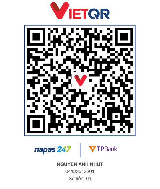 Mã QR chuyển khoản TPBank tới Nguyễn Anh Nhựt