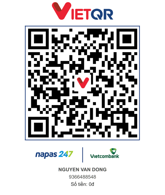 VietQR - Vietcombank 9366488548 - Nguyễn Văn Đồng