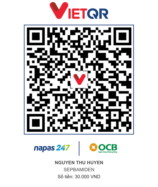 Mã QR chuyển khoản ủng hộ Retrova