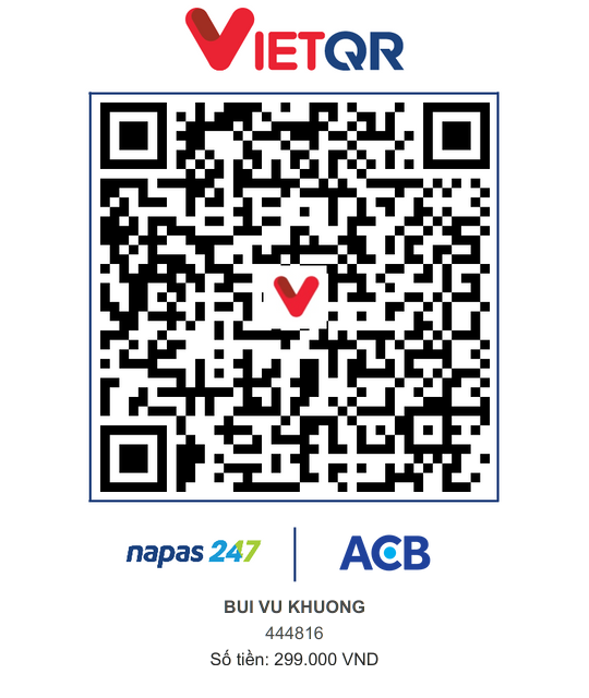 VietQR ACB 444816 BUI VU KHUONG