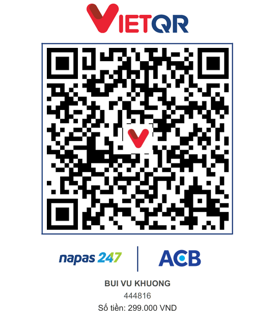 VietQR ACB 444816 BUI VU KHUONG