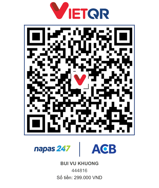 VietQR ACB 444816 BUI VU KHUONG