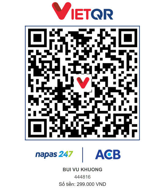 VietQR ACB 444816 BUI VU KHUONG