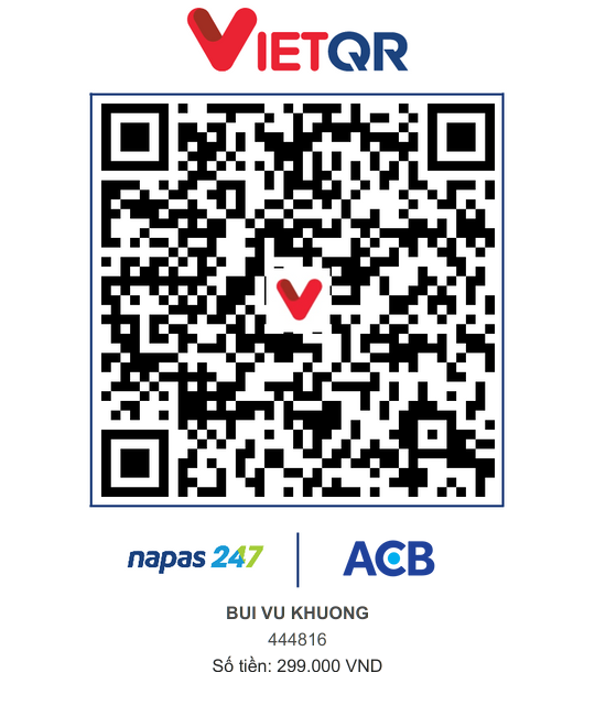 VietQR ACB 444816 BUI VU KHUONG