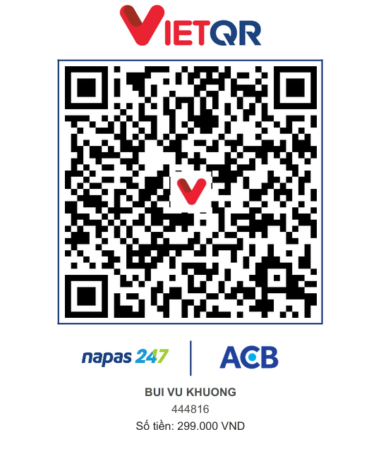 VietQR ACB 444816 BUI VU KHUONG