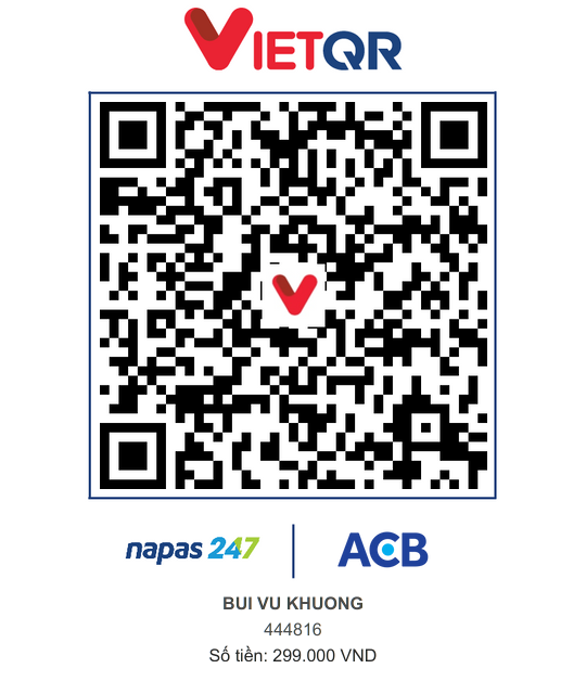 VietQR ACB 444816 BUI VU KHUONG