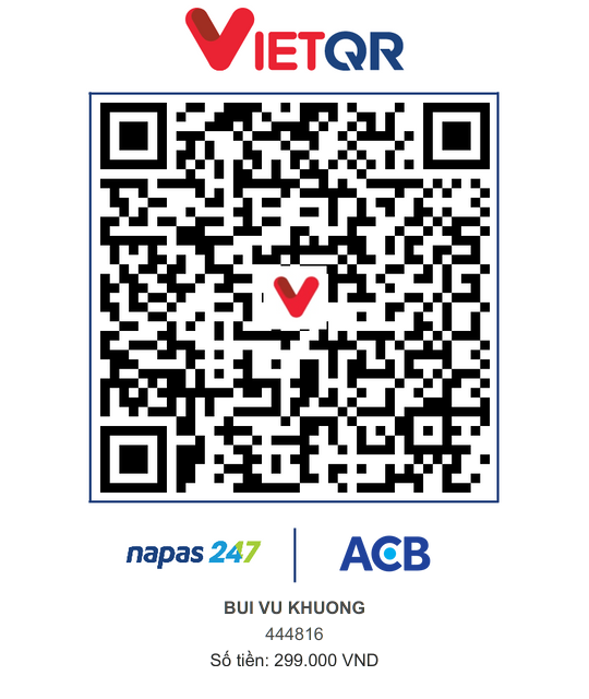 VietQR ACB 444816 BUI VU KHUONG