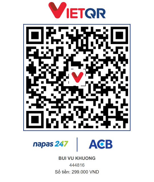 VietQR ACB 444816 BUI VU KHUONG