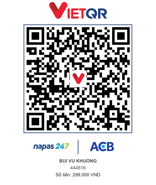 VietQR ACB 444816 BUI VU KHUONG