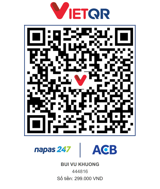 VietQR ACB 444816 BUI VU KHUONG
