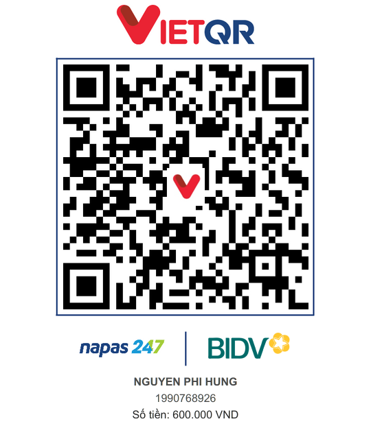 Mã QR thanh toán BIDV