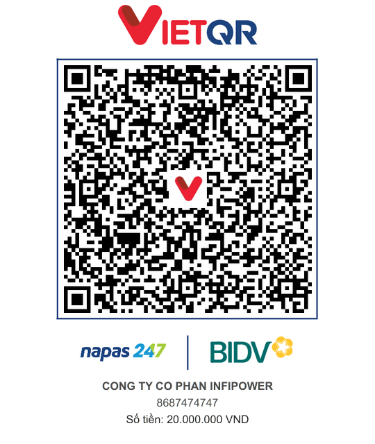 VietQR đặt cọc sản phẩm