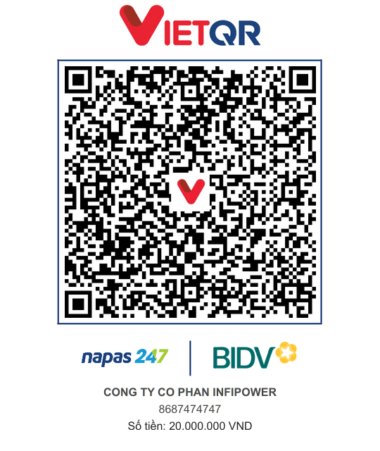 VietQR đặt cọc sản phẩm