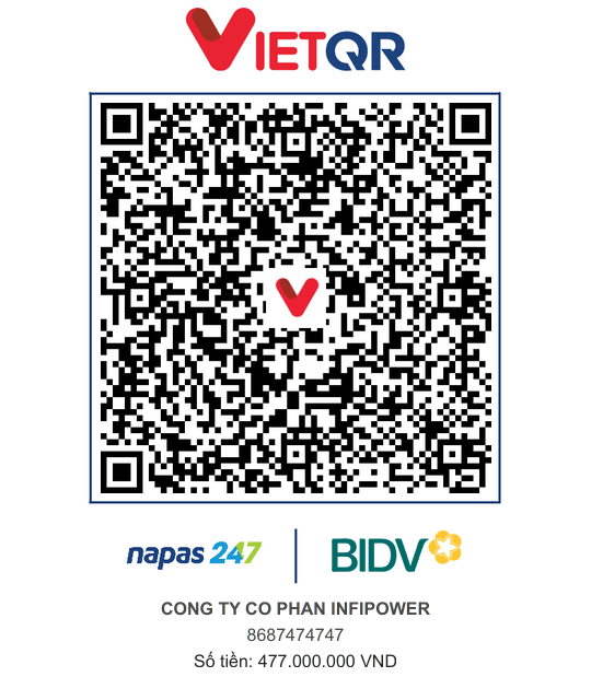 VietQR đặt cọc sản phẩm