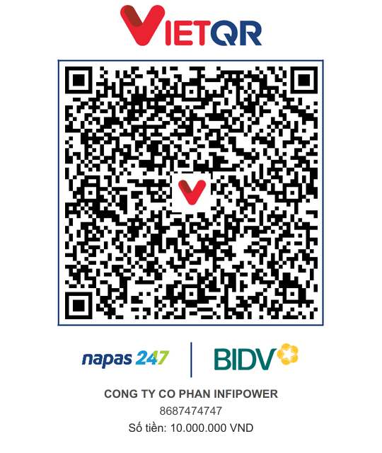VietQR đặt cọc sản phẩm