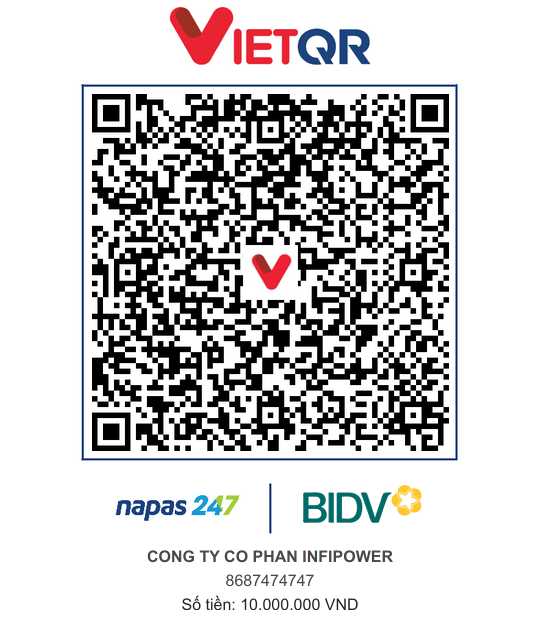 VietQR đặt cọc sản phẩm
