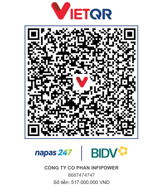 VietQR đặt cọc sản phẩm