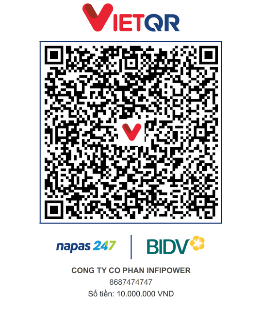 VietQR đặt cọc sản phẩm