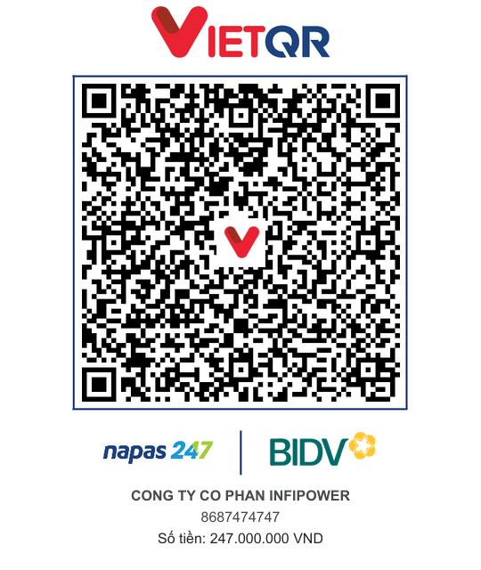 VietQR đặt cọc sản phẩm