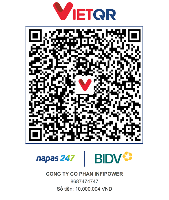 VietQR đặt cọc sản phẩm