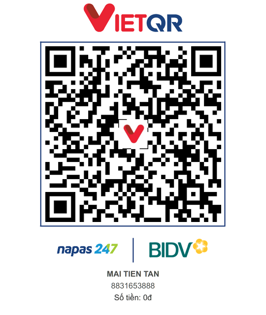 Mã QR chuyển khoản thiện nguyện VINATAT