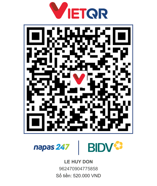 QR thanh toán DALU PRO 520.000đ