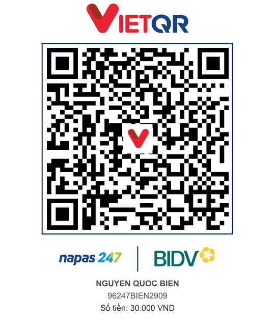 QR Thanh toán BIDV