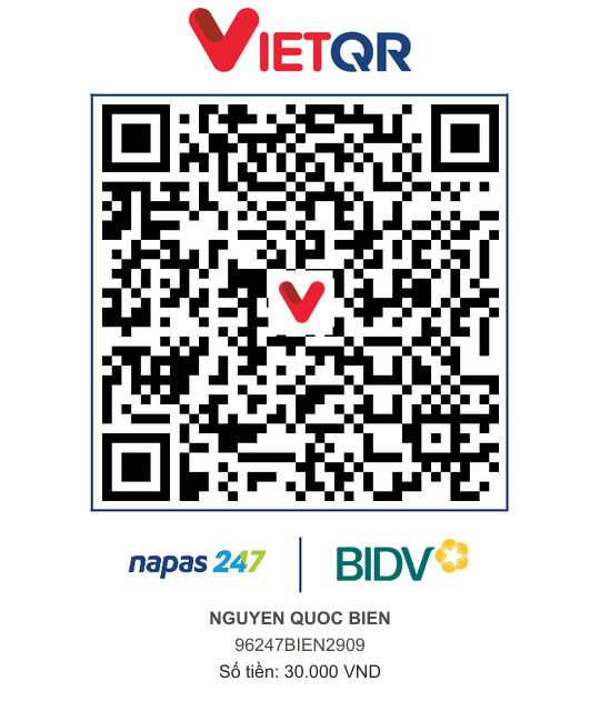 QR Thanh toán BIDV