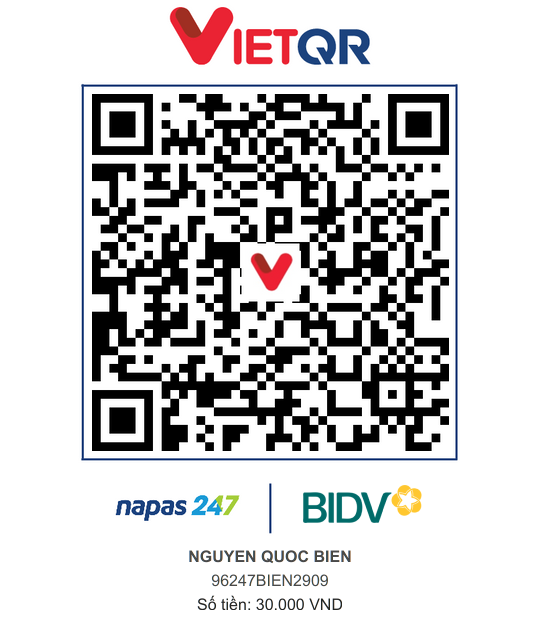 QR Thanh toán BIDV