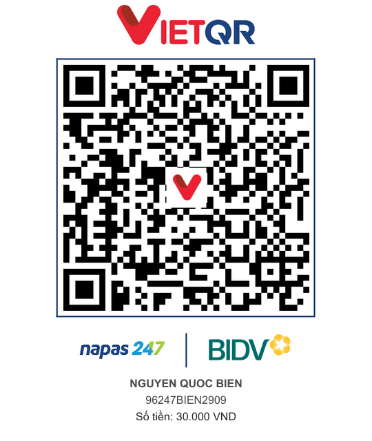 QR Thanh toán BIDV
