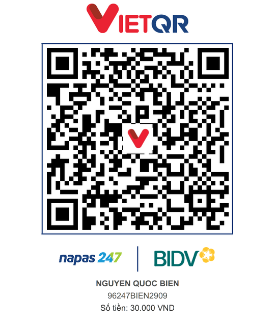 QR Thanh toán BIDV