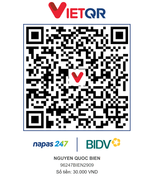 QR Thanh toán BIDV