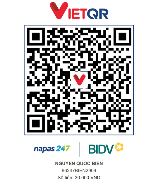 QR Thanh toán BIDV