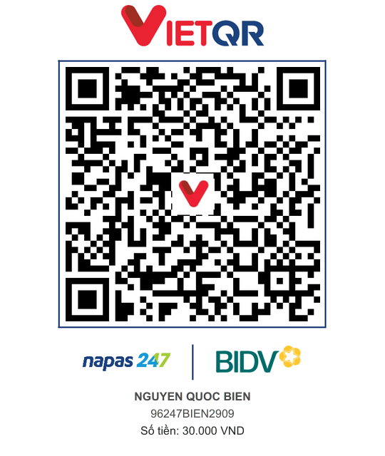 QR Thanh toán BIDV
