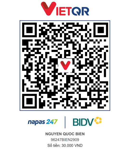 QR Thanh toán BIDV