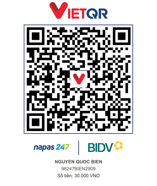 QR Thanh toán BIDV