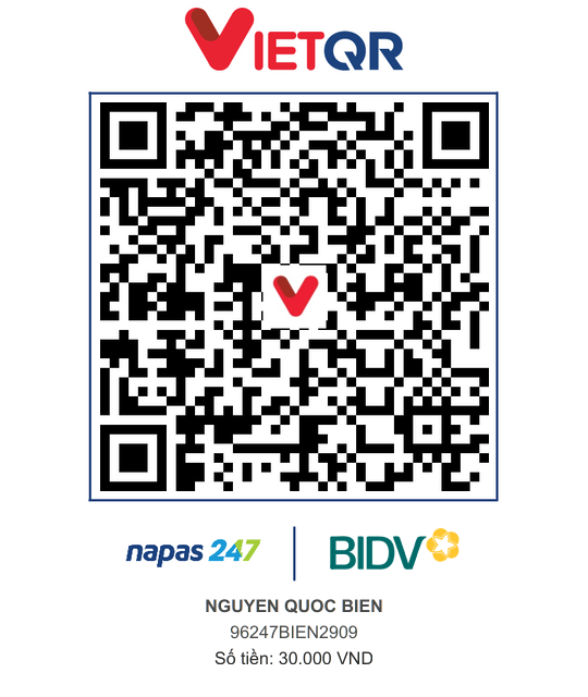 QR Thanh toán BIDV