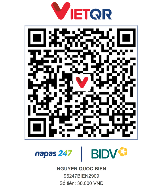 QR Thanh toán BIDV