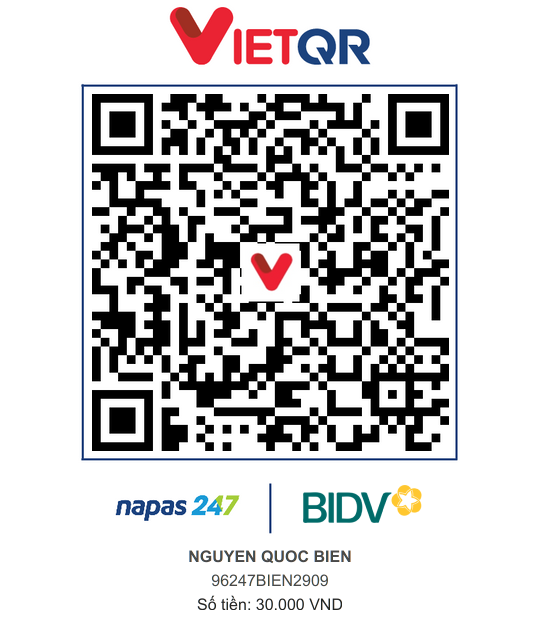 QR Thanh toán BIDV