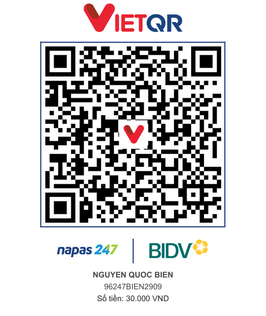 QR Thanh toán BIDV