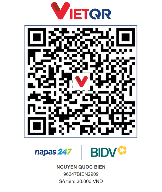 QR Thanh toán BIDV
